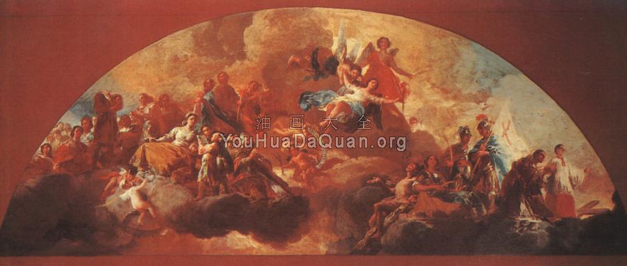 Virgin Mary as Queen of Martyrs - 弗朗西斯科·德·戈雅